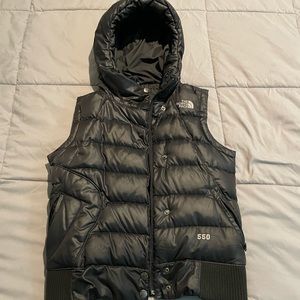 Northface puffer vest with hood